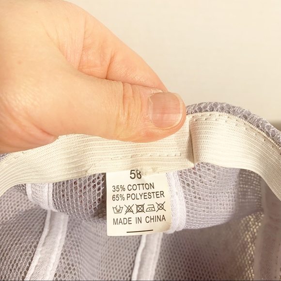 Men’s breathable beret hat, light grey/silver, light weight, size 58 cm circum. - Picture 7 of 7